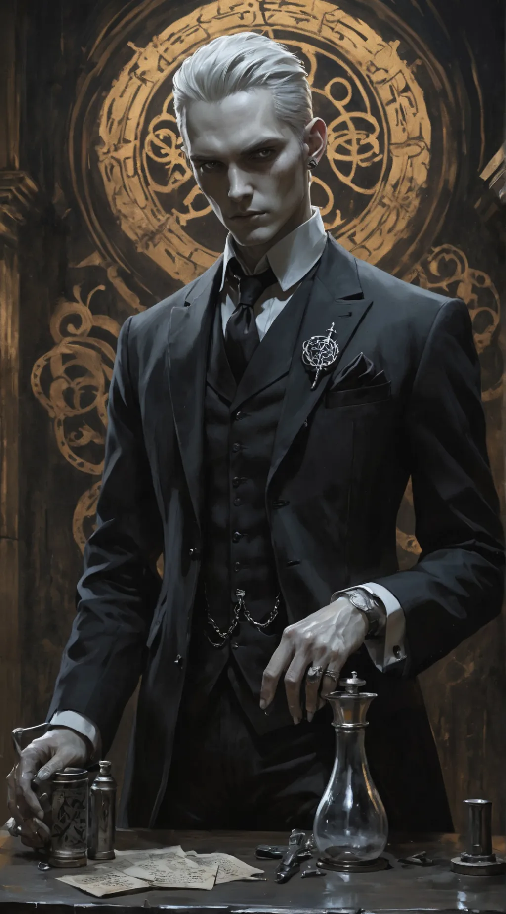 ai character: Lucien background