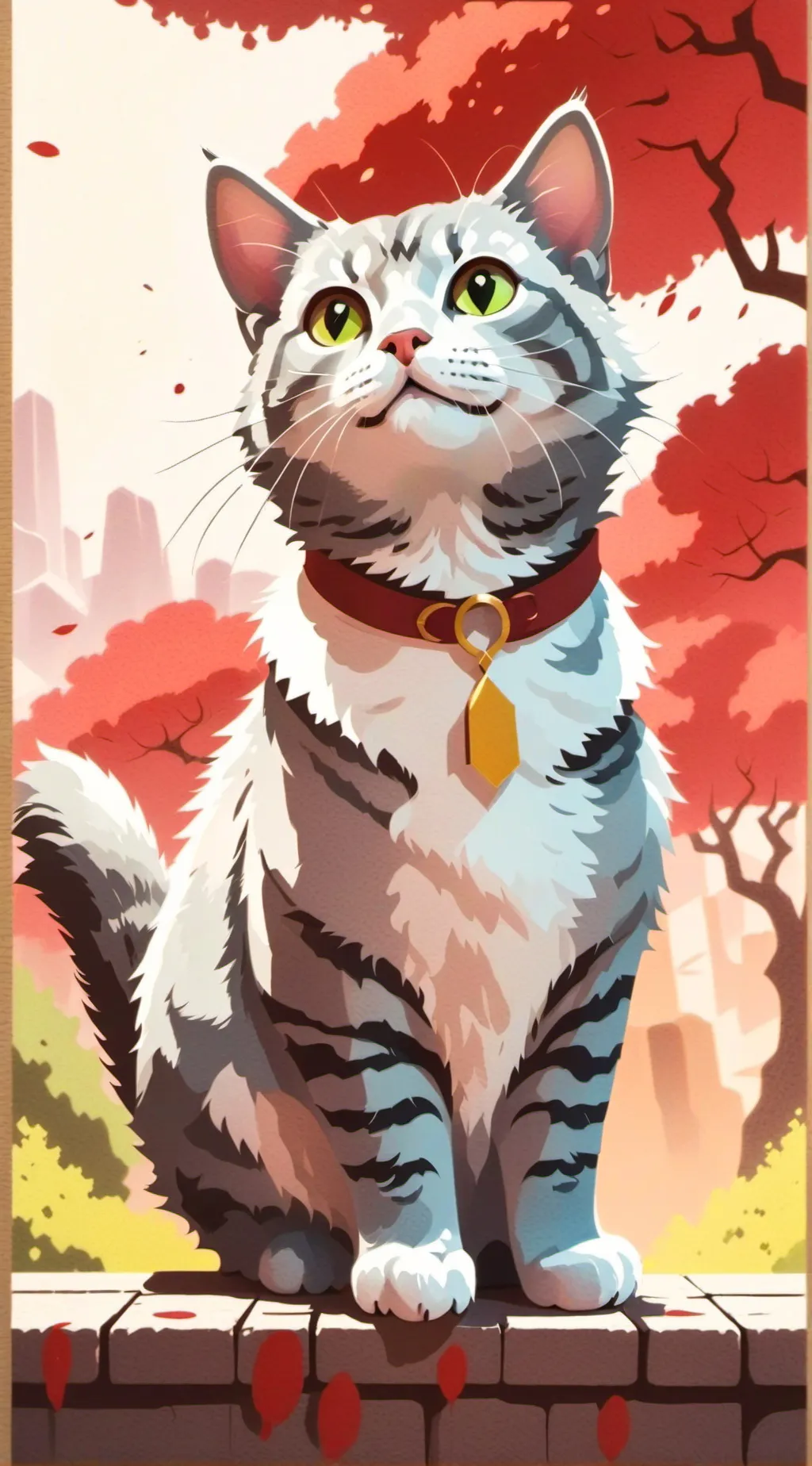 ai character: Gray background