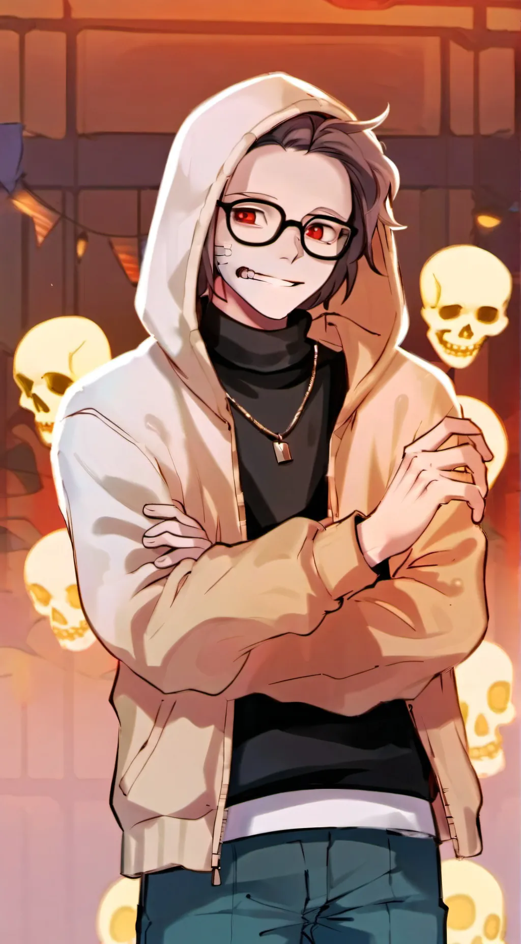 ai character: cross sans background
