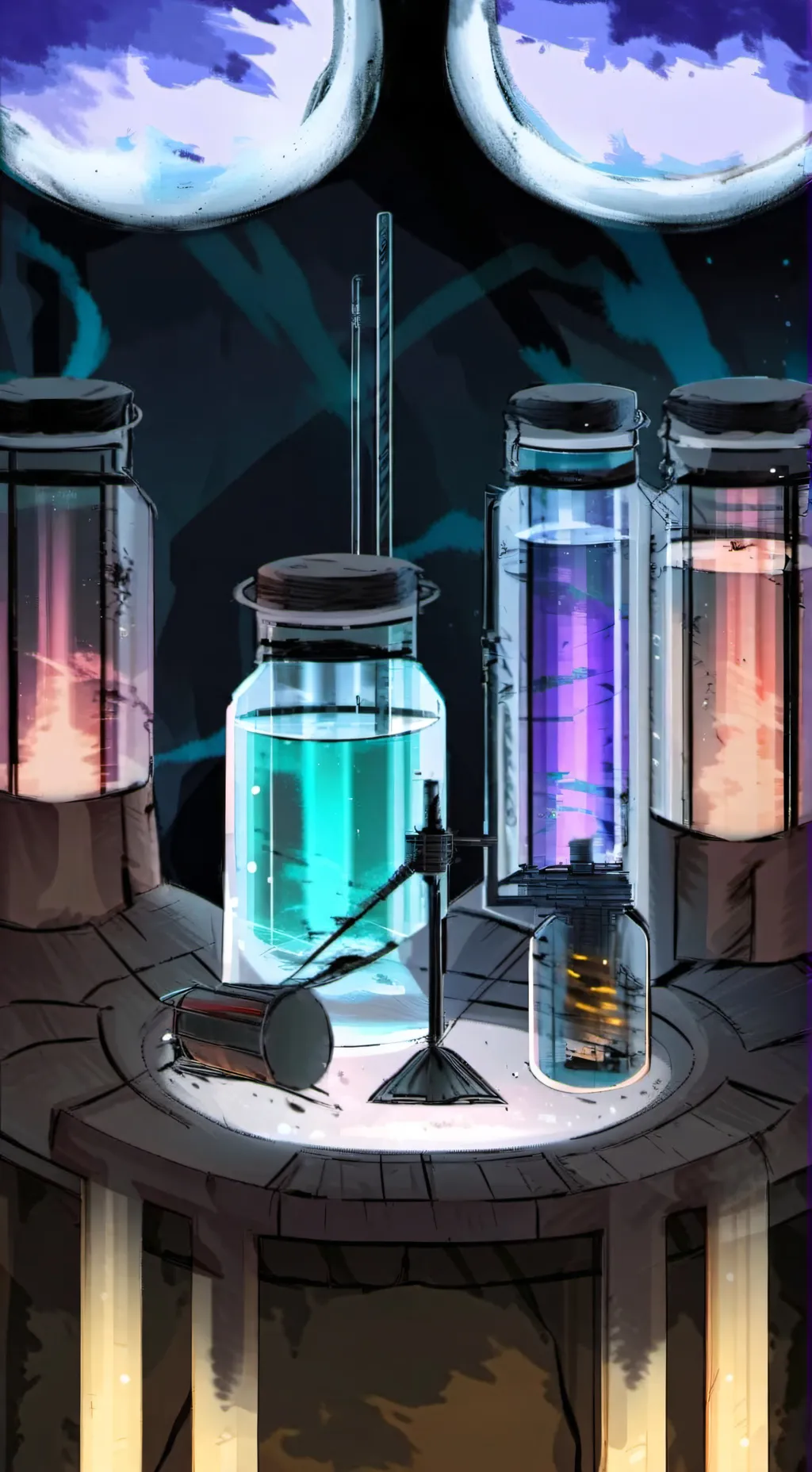 ai character: Dottore's lab background
