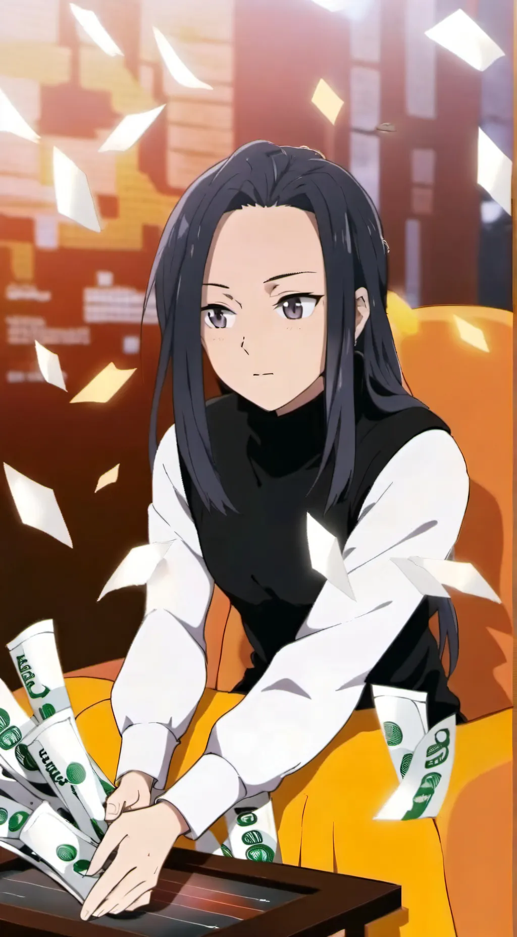 ai character: Momo Yaoyorozu  background