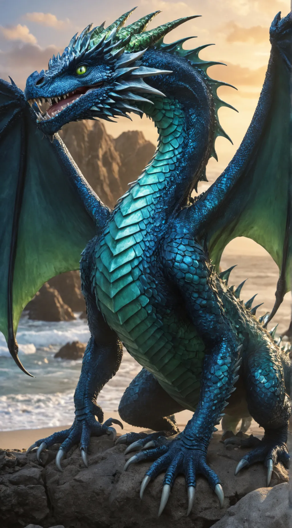 ai character: Tsunami  background