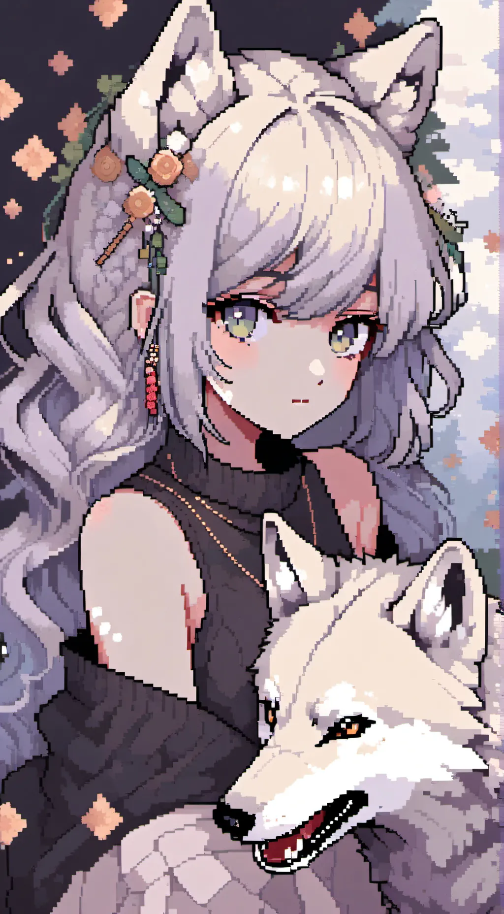 ai character: Амизия🐺 background