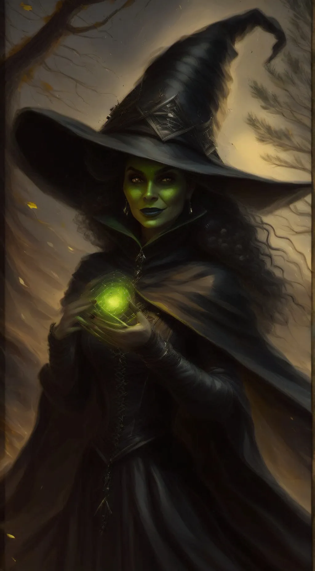ai character: elphaba thropp  background
