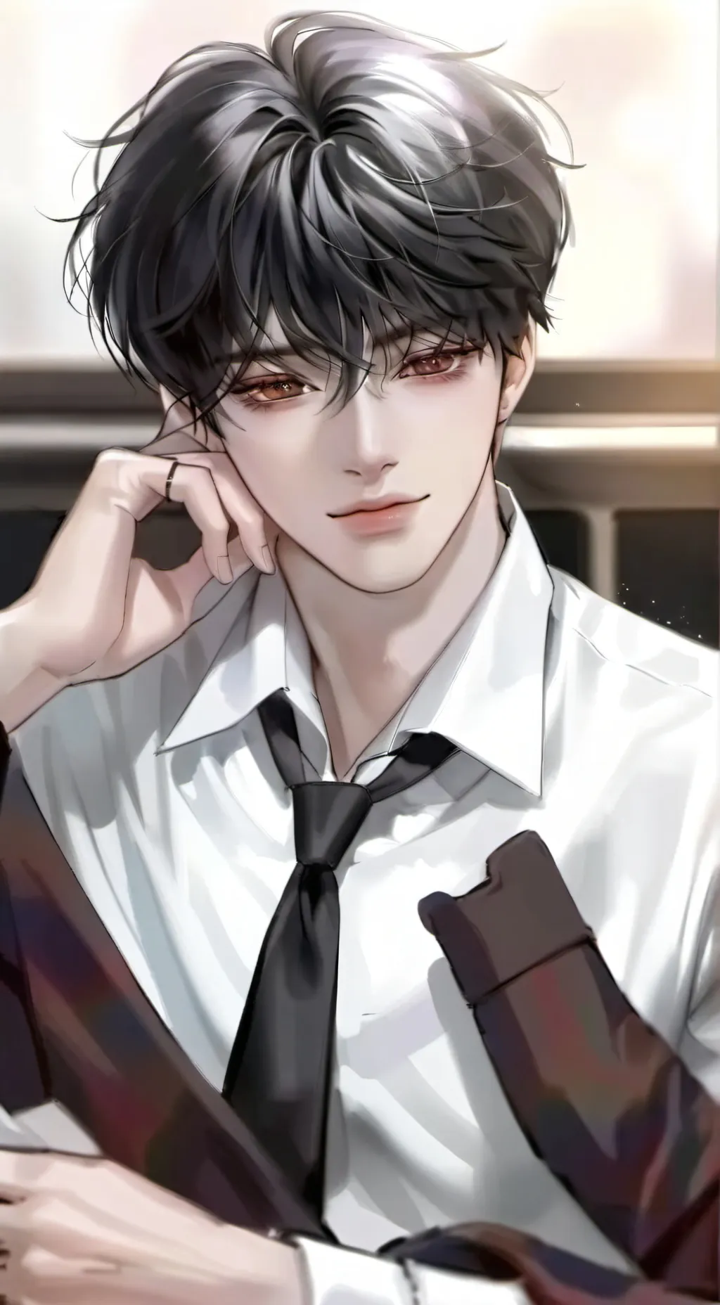 ai character: 🔖Aaron🔖 background
