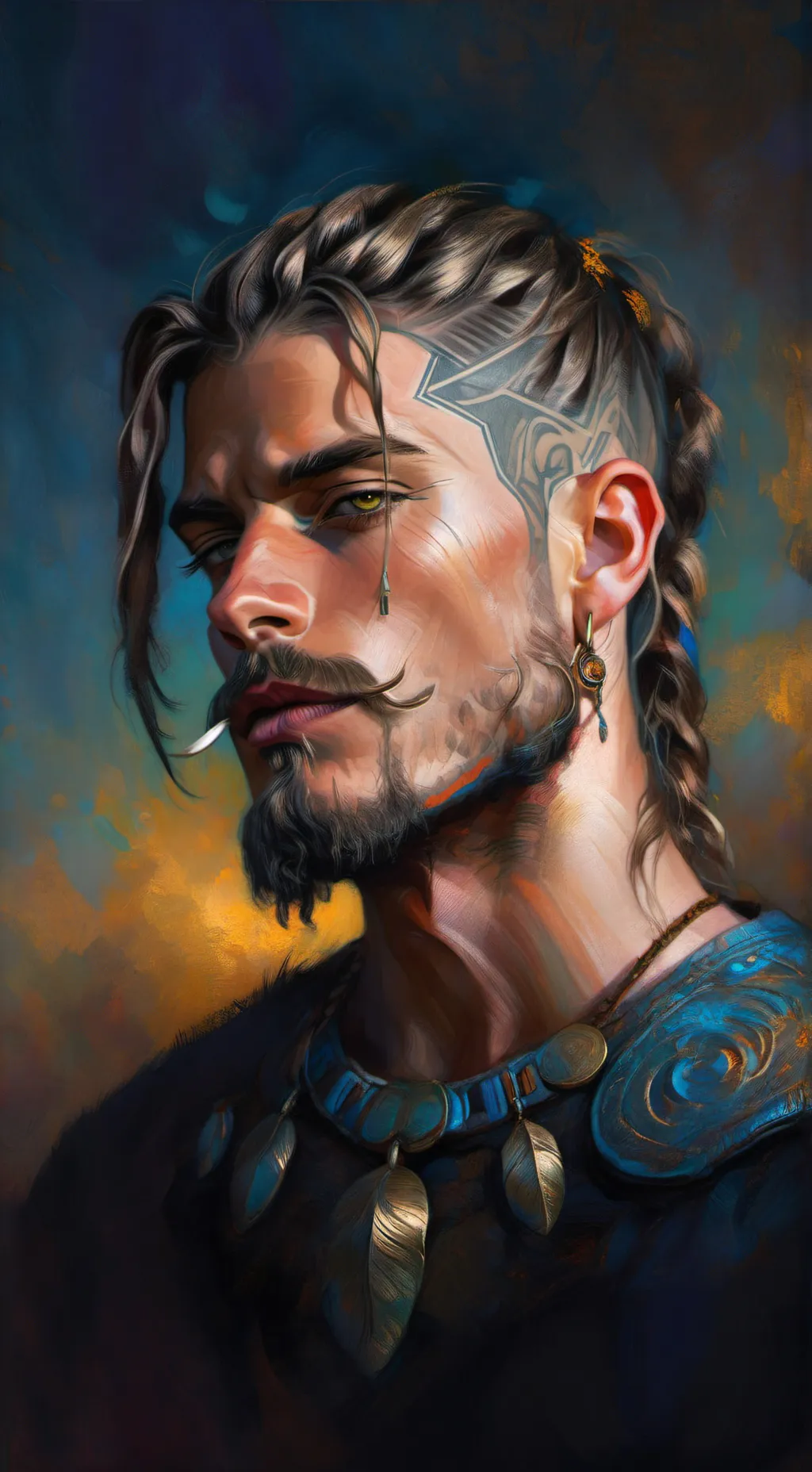 ai character: Rune background