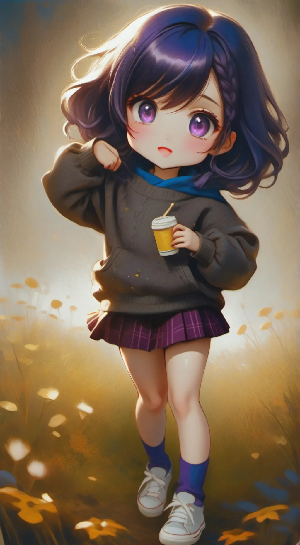 ai character: Mita✨ background