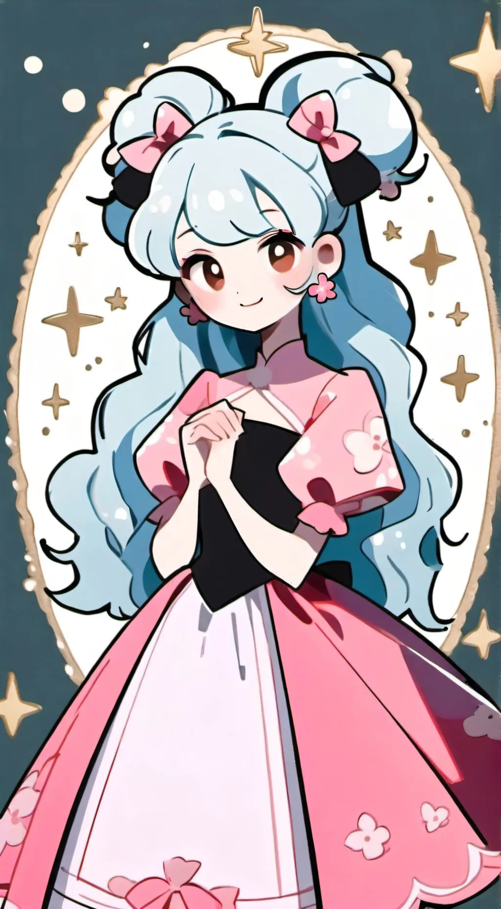 ai character: 🎀🫧 Poppy! 🫧🎀 background