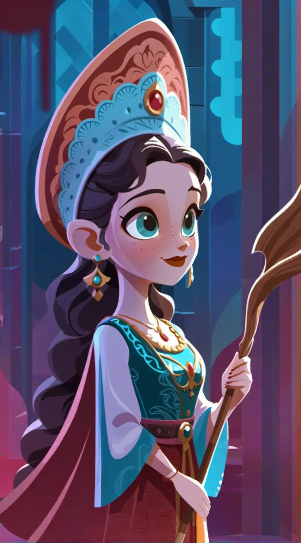 ai character: Evelyn  background