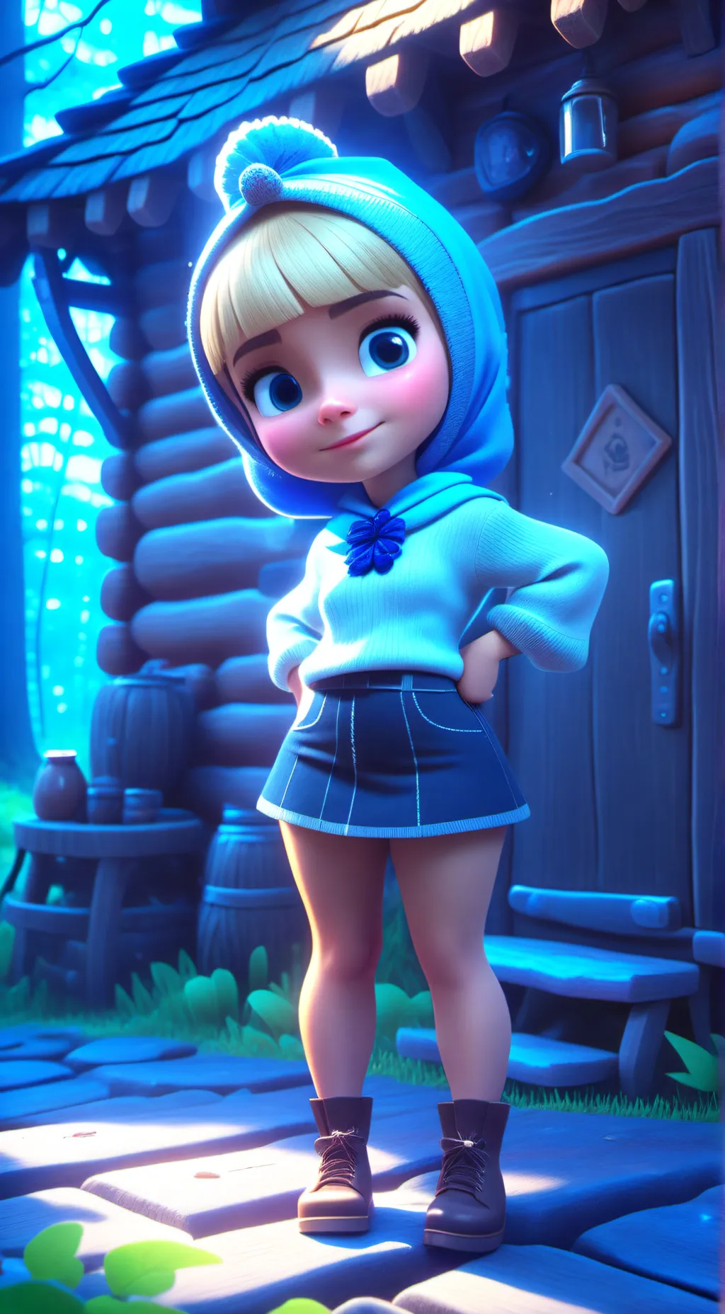 ai character: Masha  background