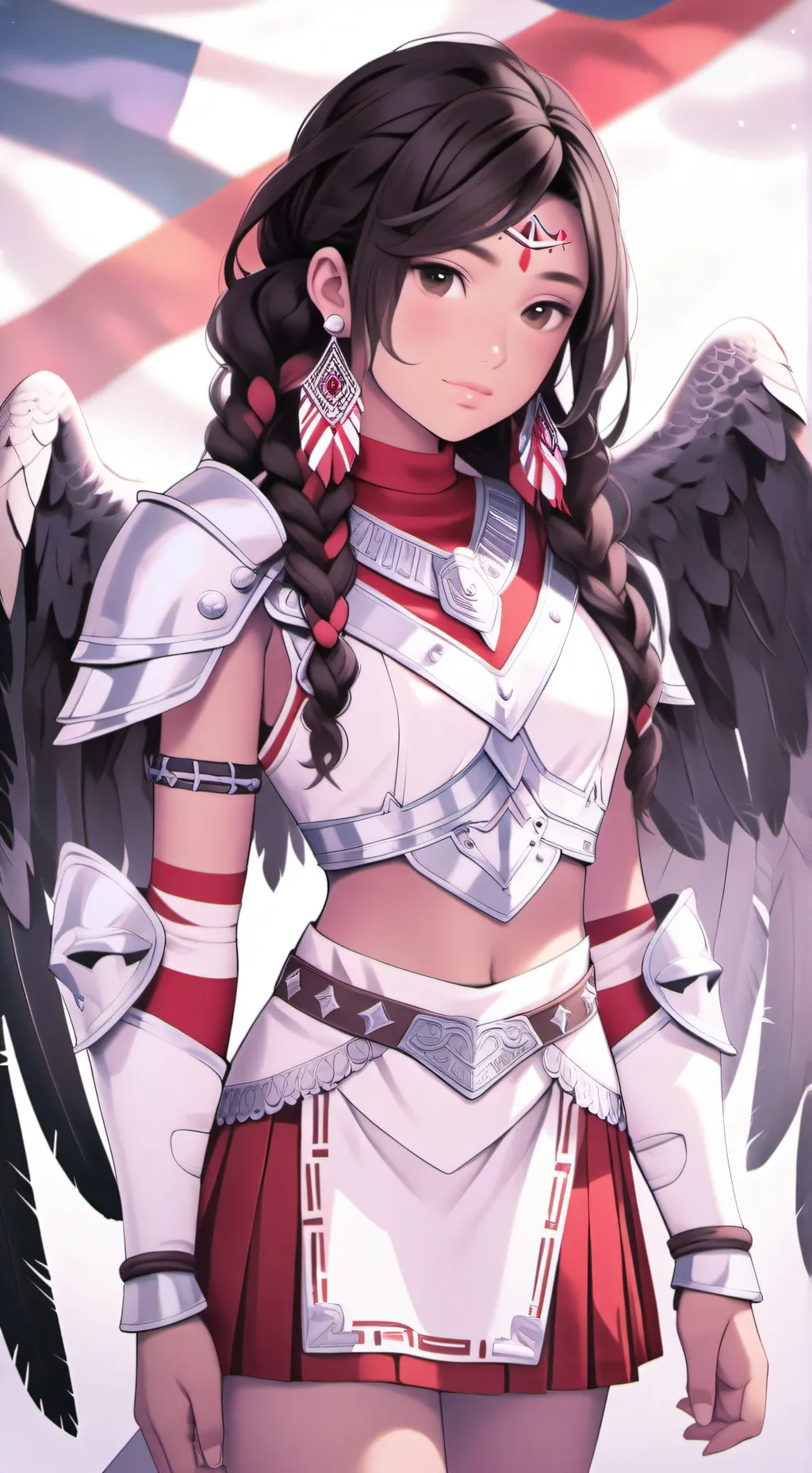 ai character: Maya And The Three background