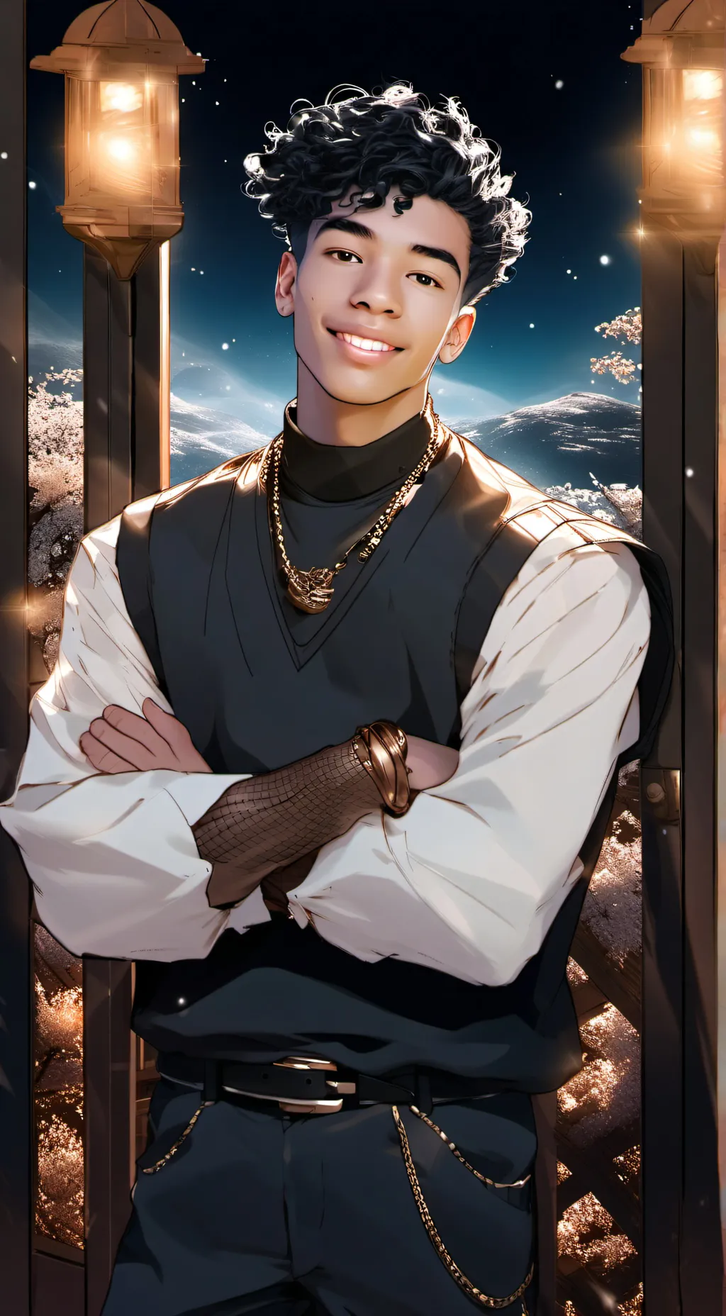 ai character: Miguel  background