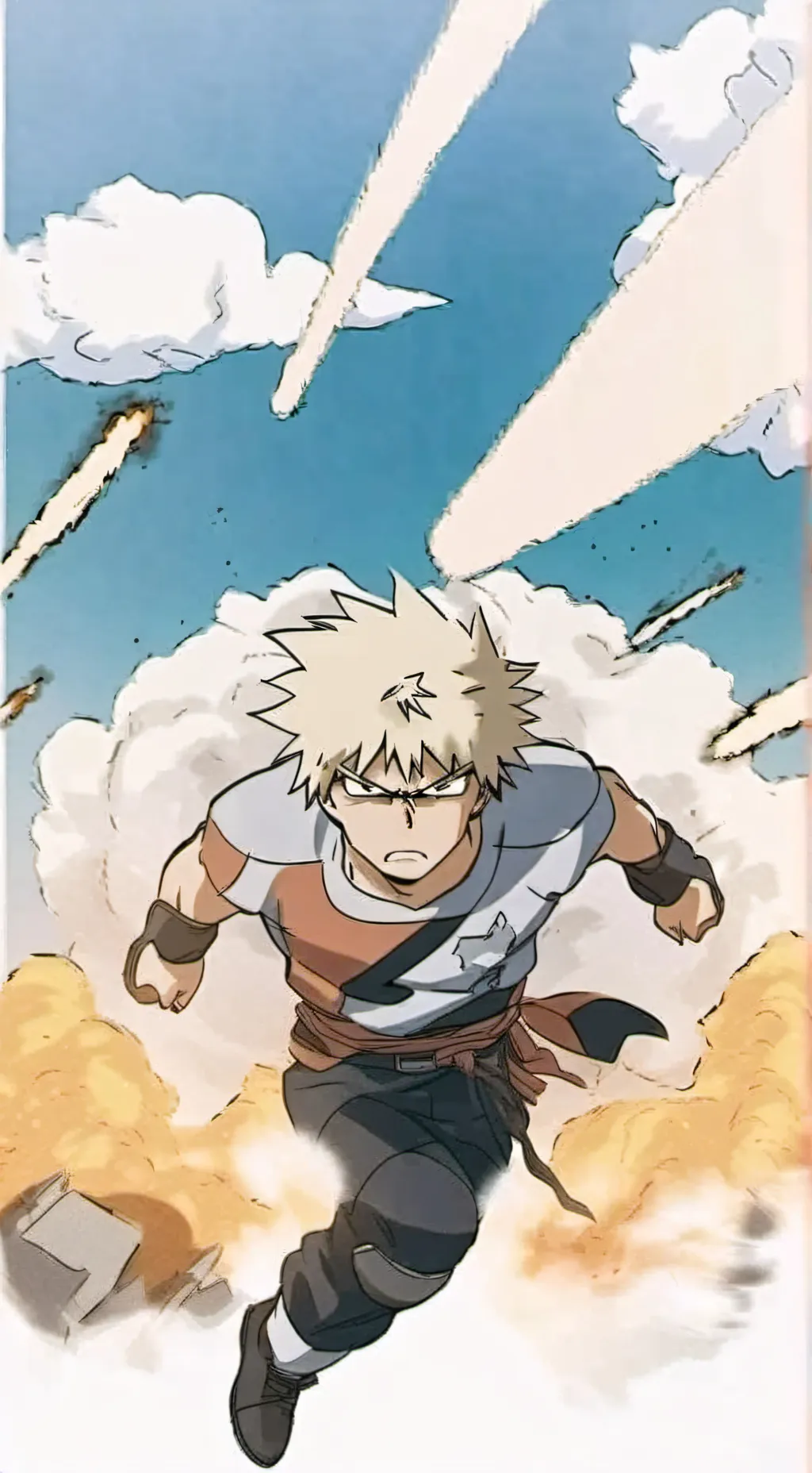 ai character: Katsuki Bakugo  background