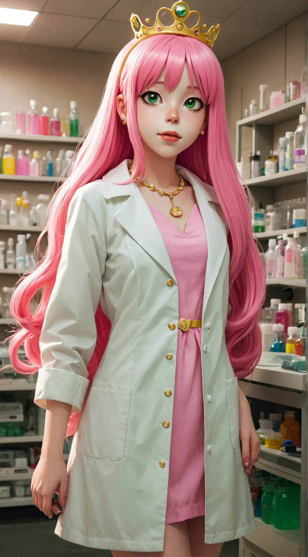 ai character: Princess Bubblegum background