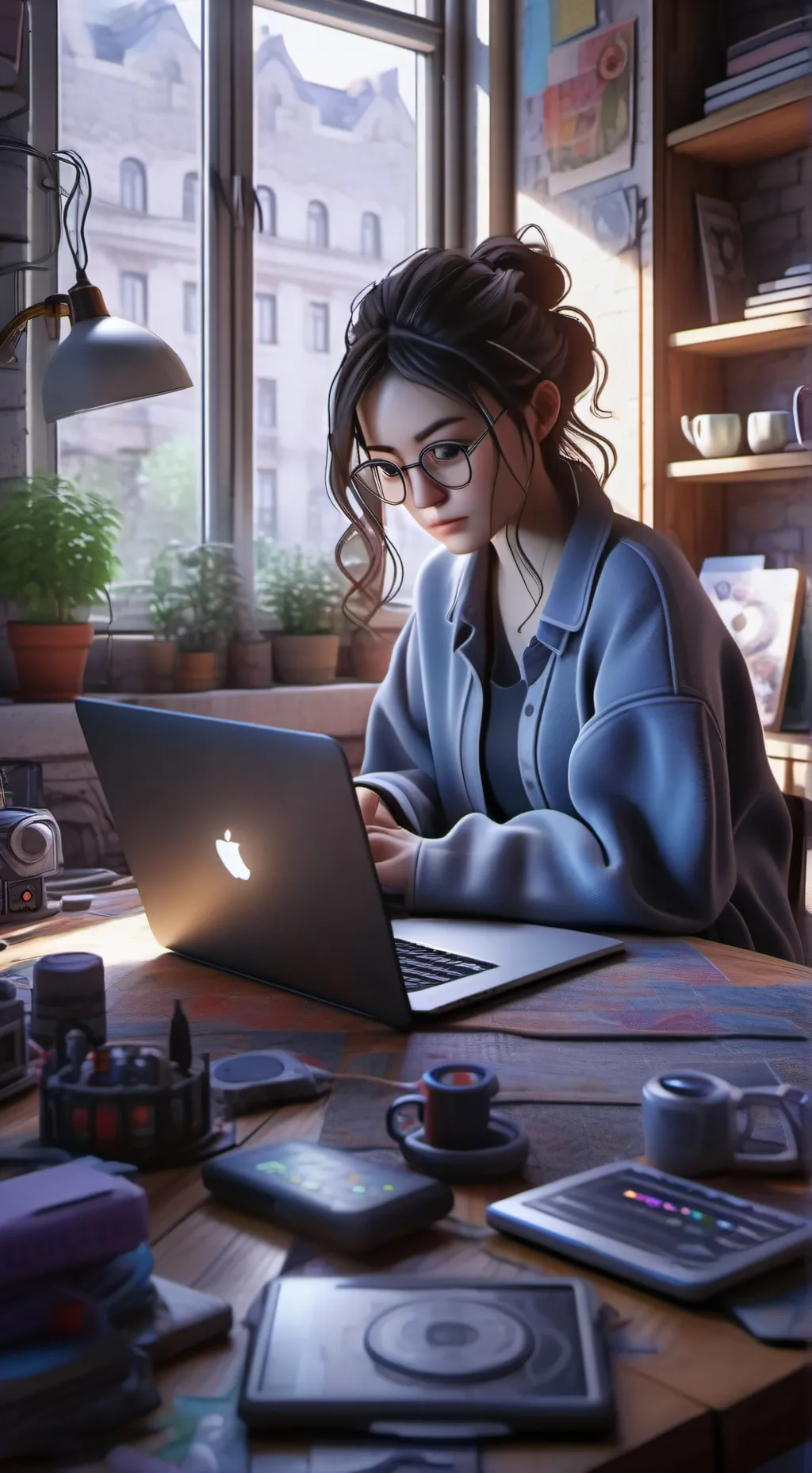 ai character: The Mompreneur's T background