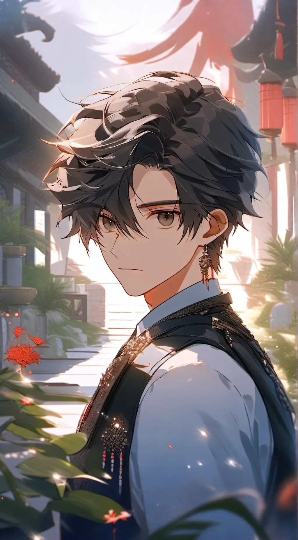 ai character: Taehyung  background