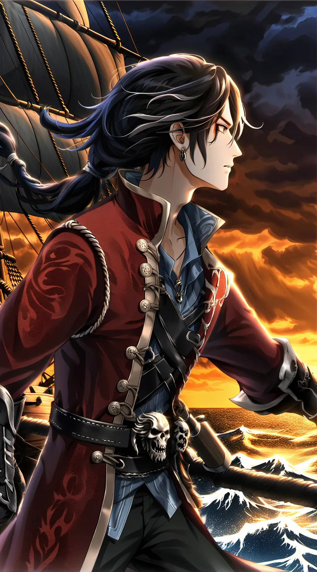 ai character: One piece background