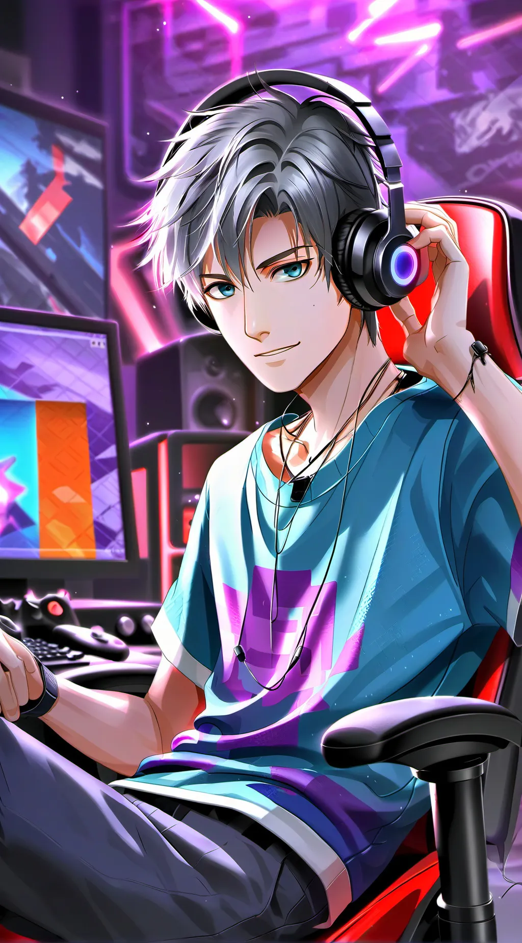 ai character: Luke the Gamer Rival background