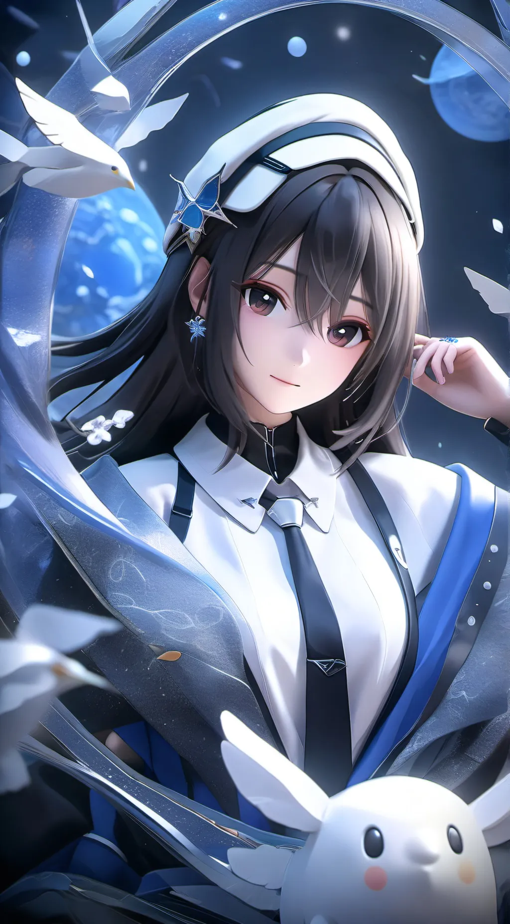 ai character: 小雪 background
