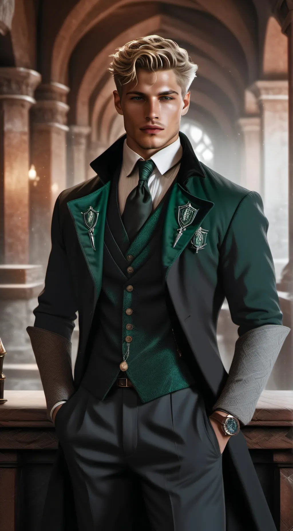 ai character: Draco M background