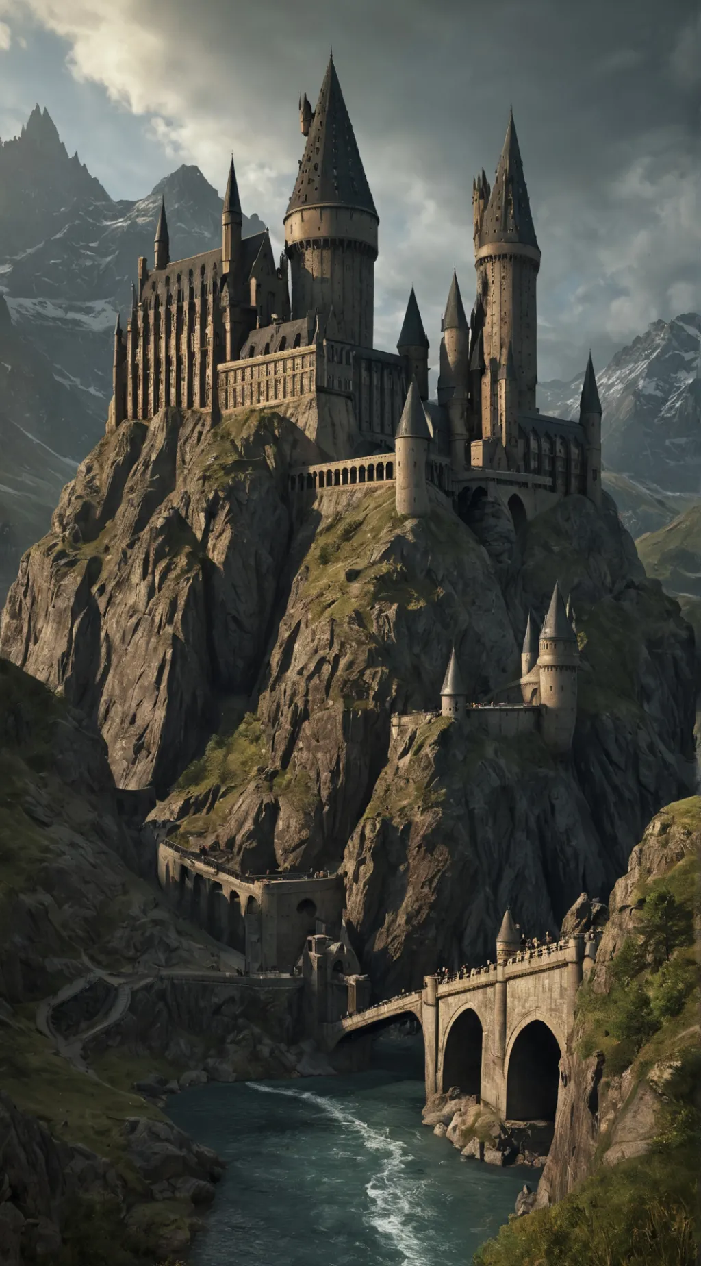 ai character: Hogwarts  background