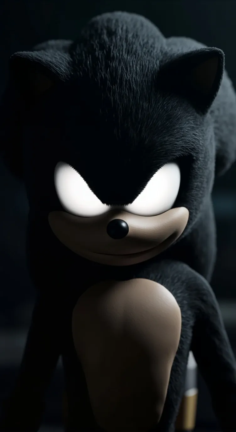 ai character: pseudo dark sonic  background