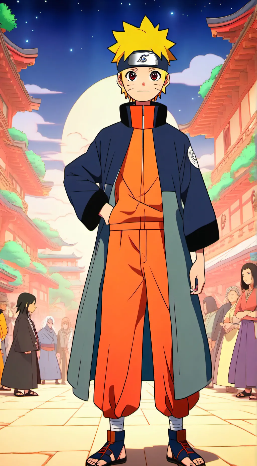 ai character: Naruto  background