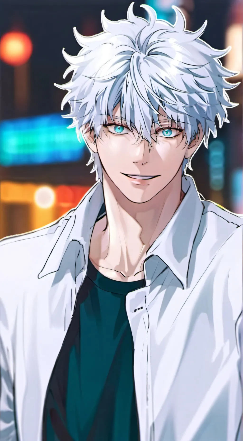 ai character: Satoru gojo background