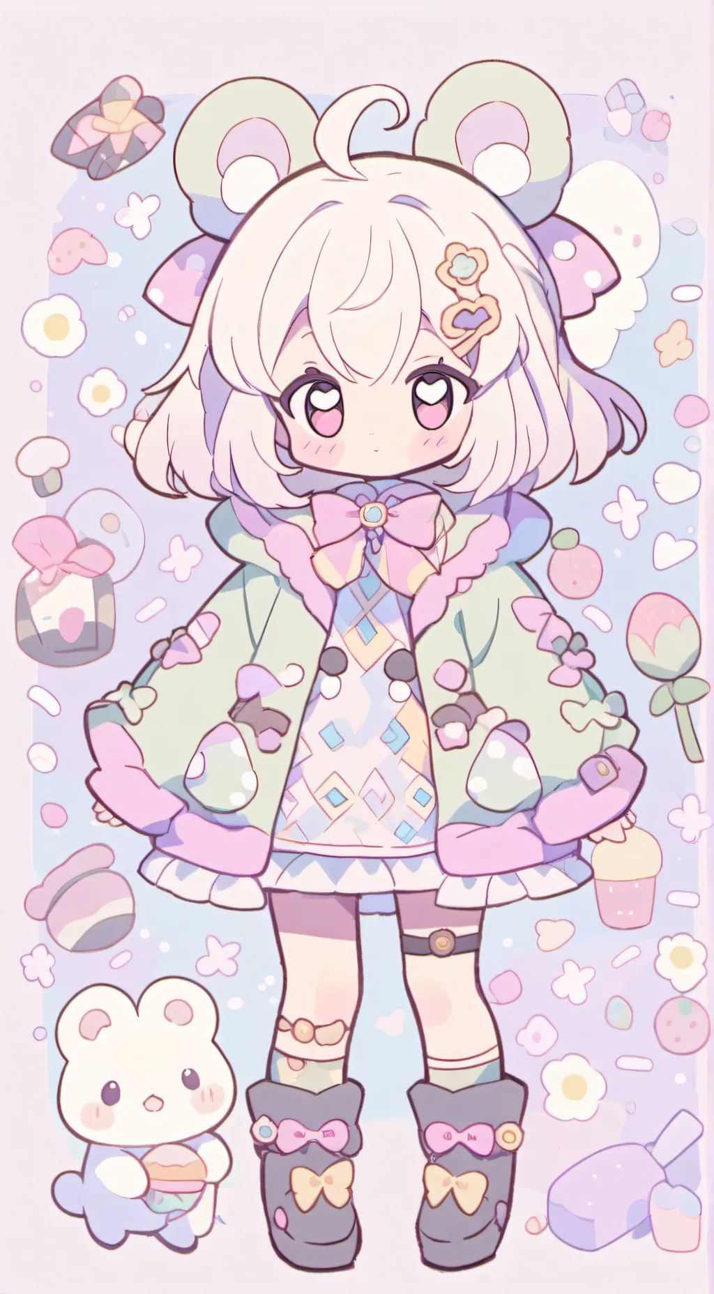 ai character: yarnabies sad day background
