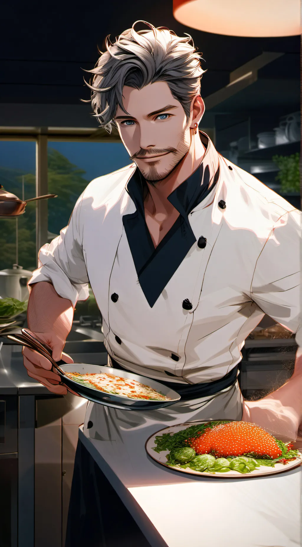 ai character: Chef Leclair background