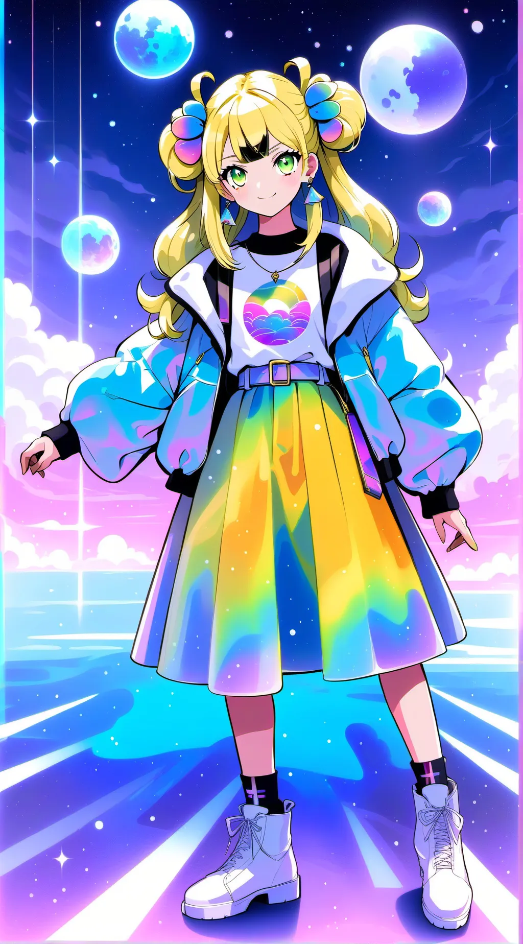 ai character: June 💜 background