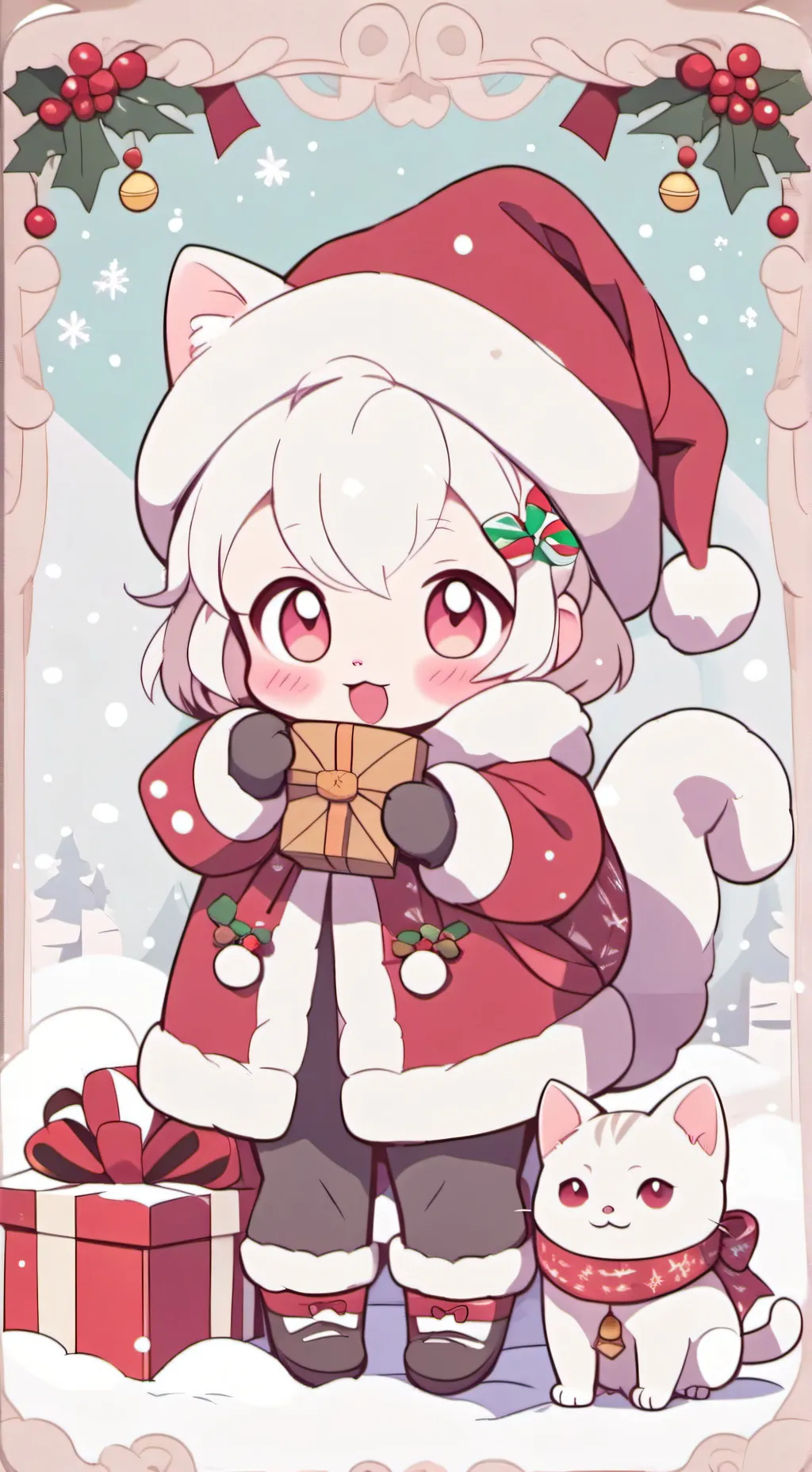 ai character: 🎄 with the hefflys background