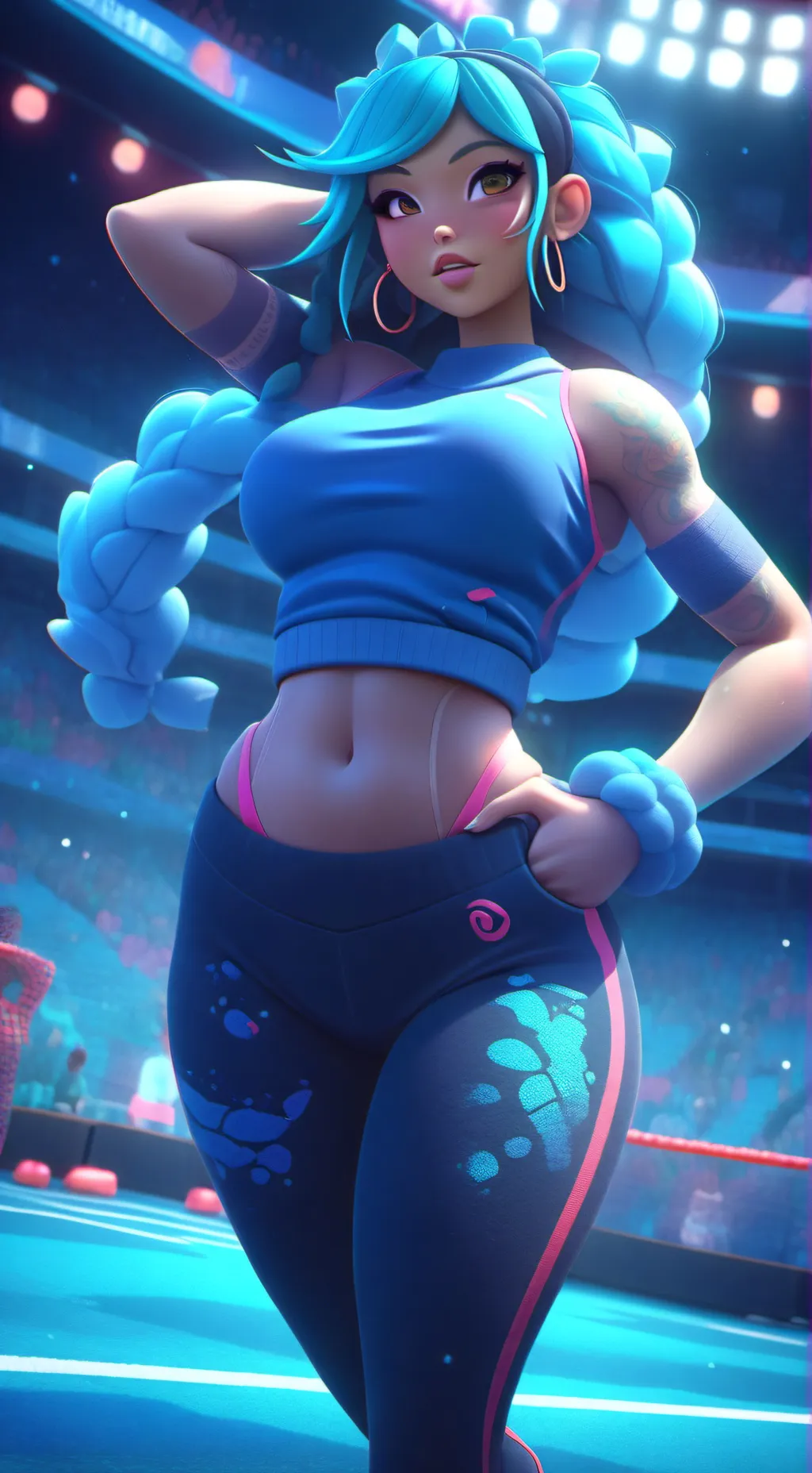 ai character: Alina  background