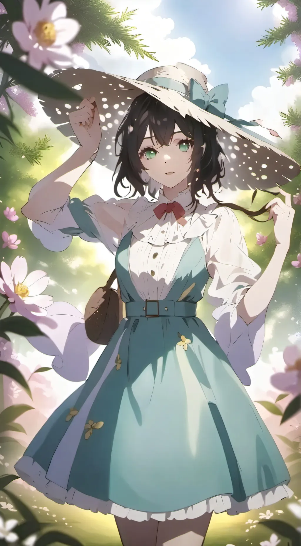 ai character: Escola de magia background