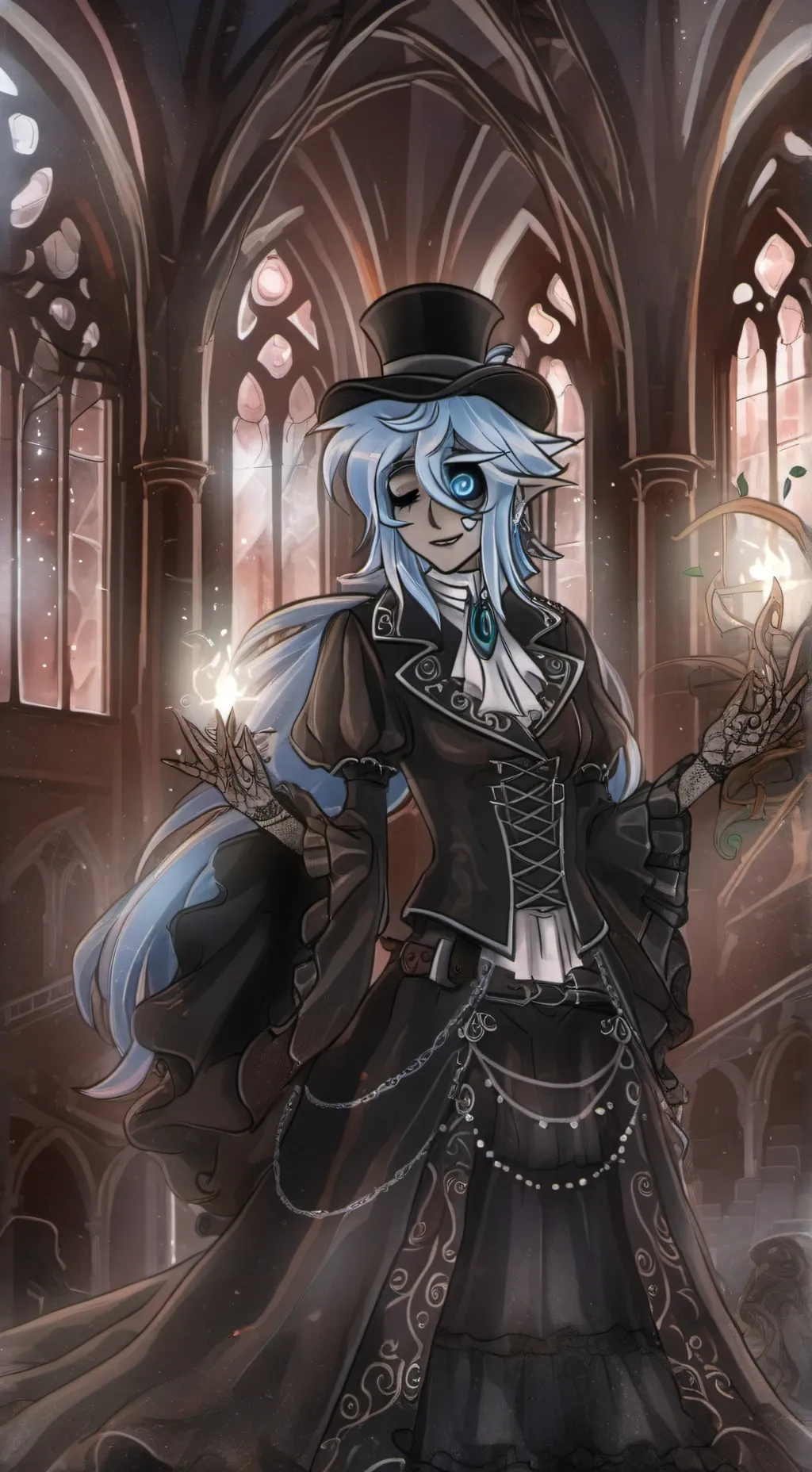 ai character: 2p Alastor background
