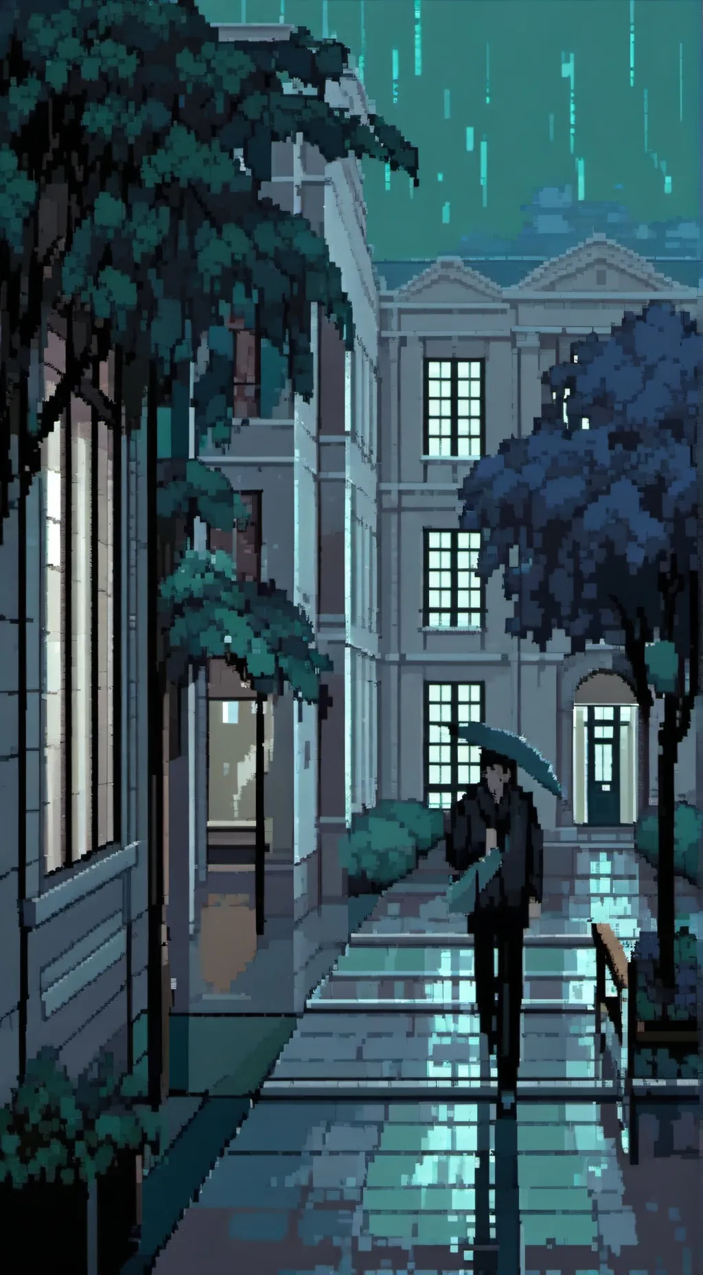 ai character: Luces fuera MHA  background