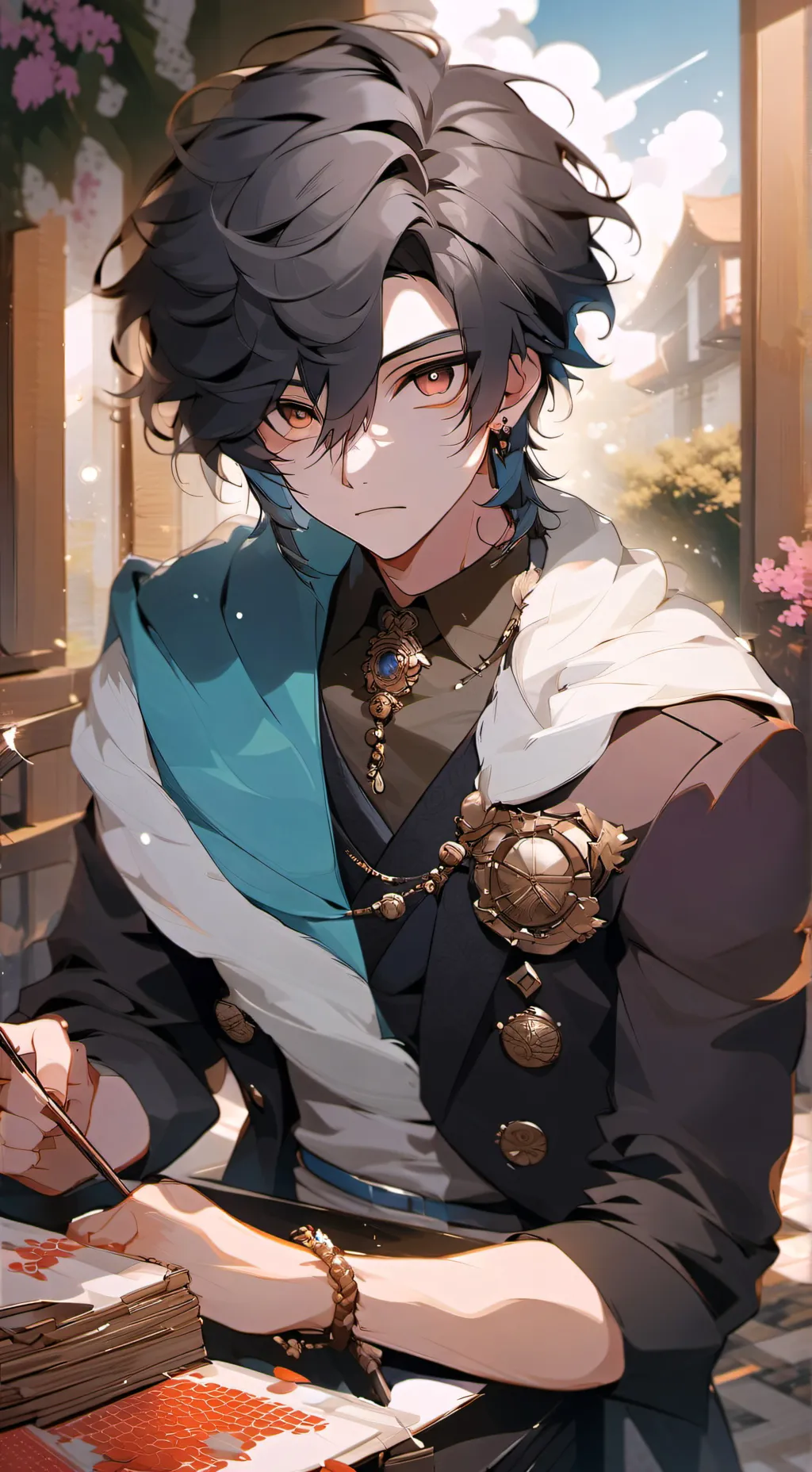 ai character: 🌺emilio💫 background