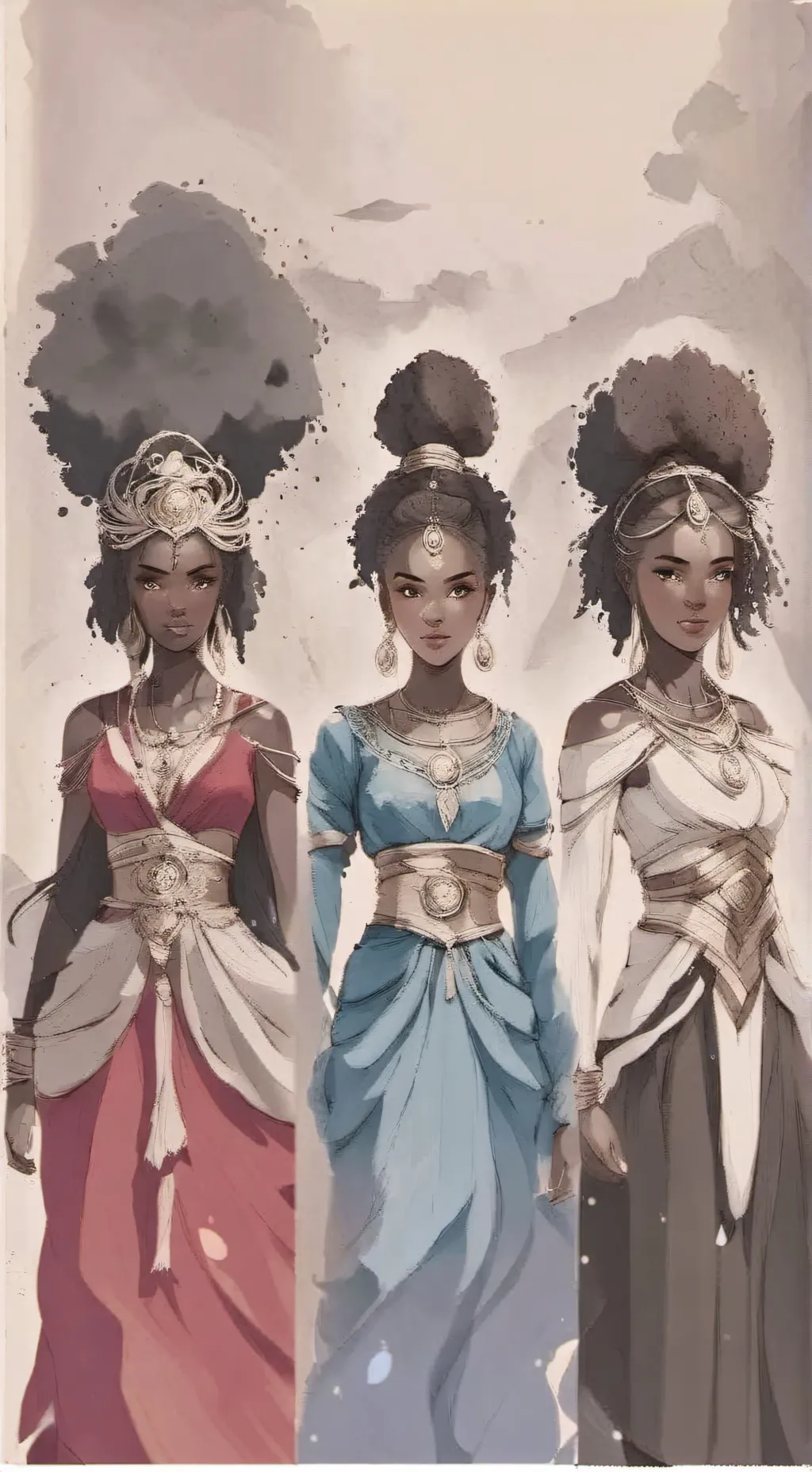 ai character: The 🌍 Goddeses background