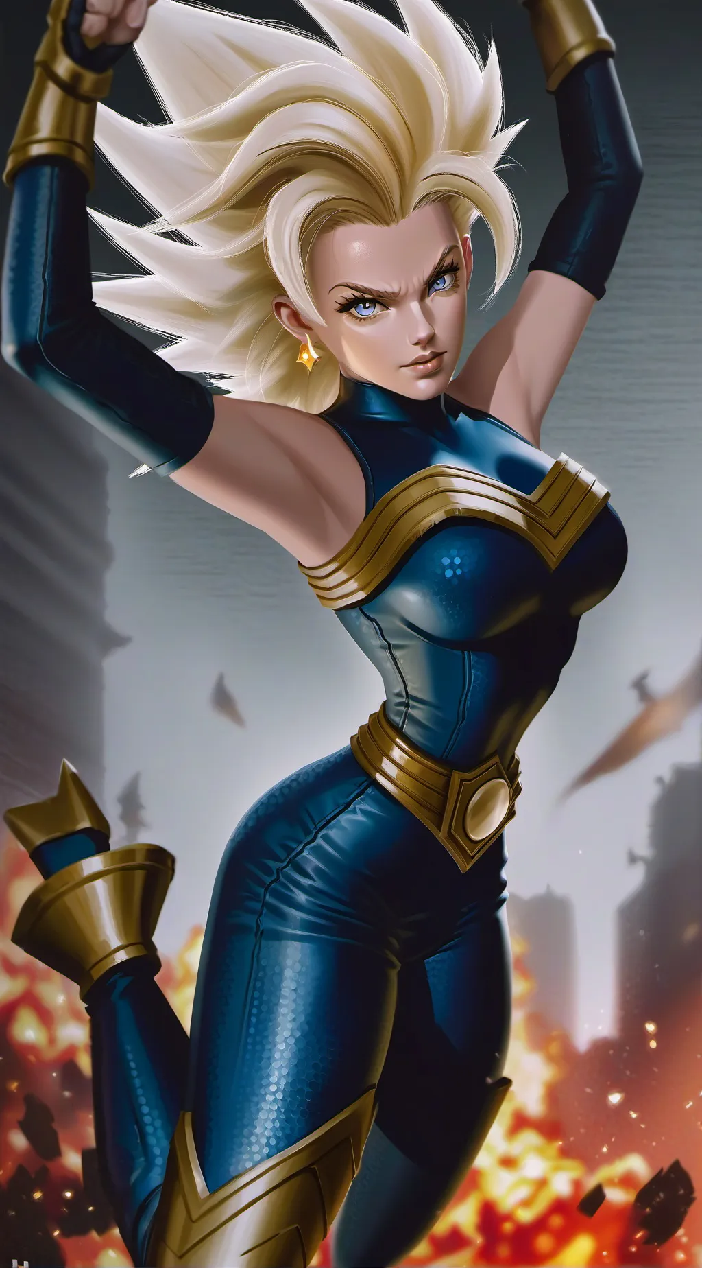 ai character: Vegita background