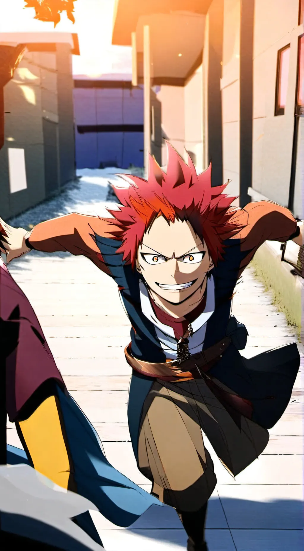 ai character: Eijiro Kirishima  background