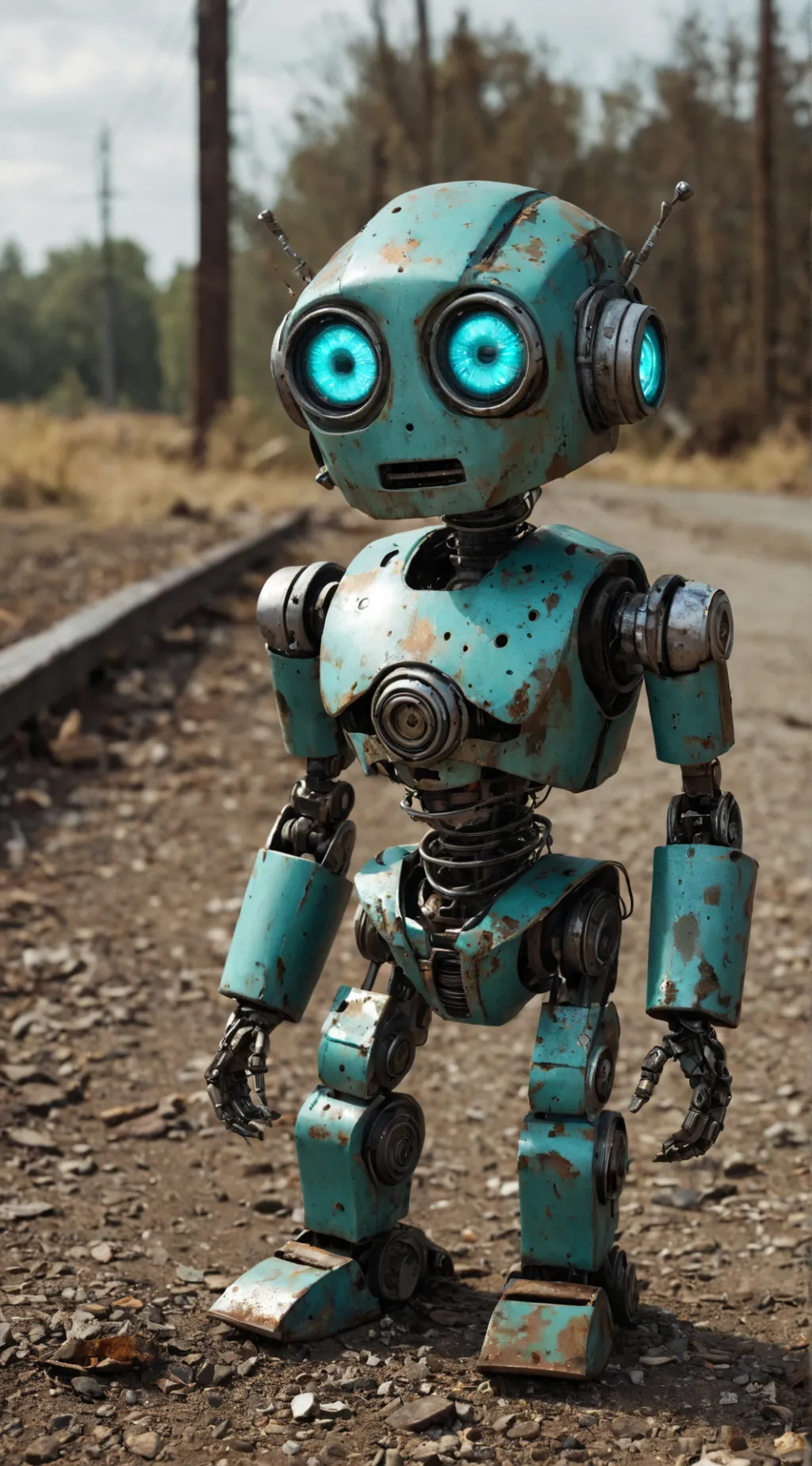 ai character: lost robot(buster) background