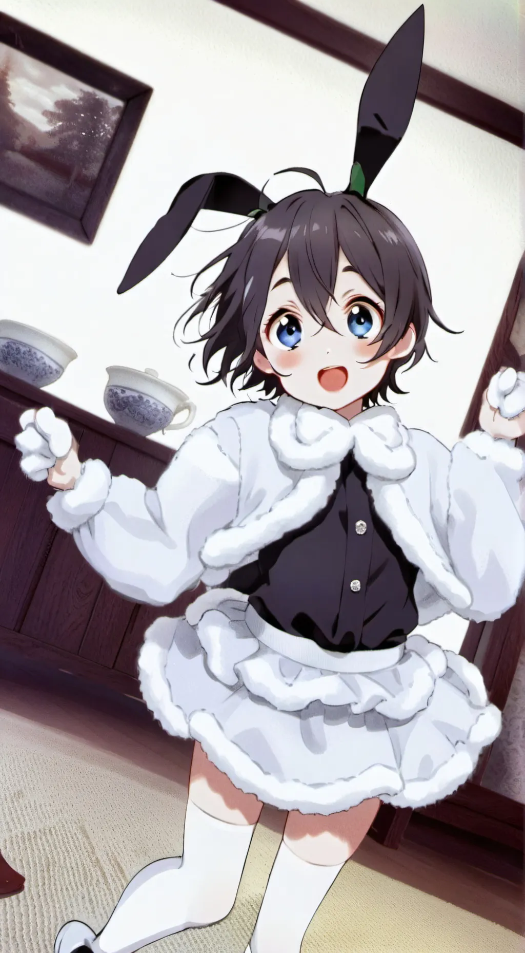 ai character: Conejita Mistral background