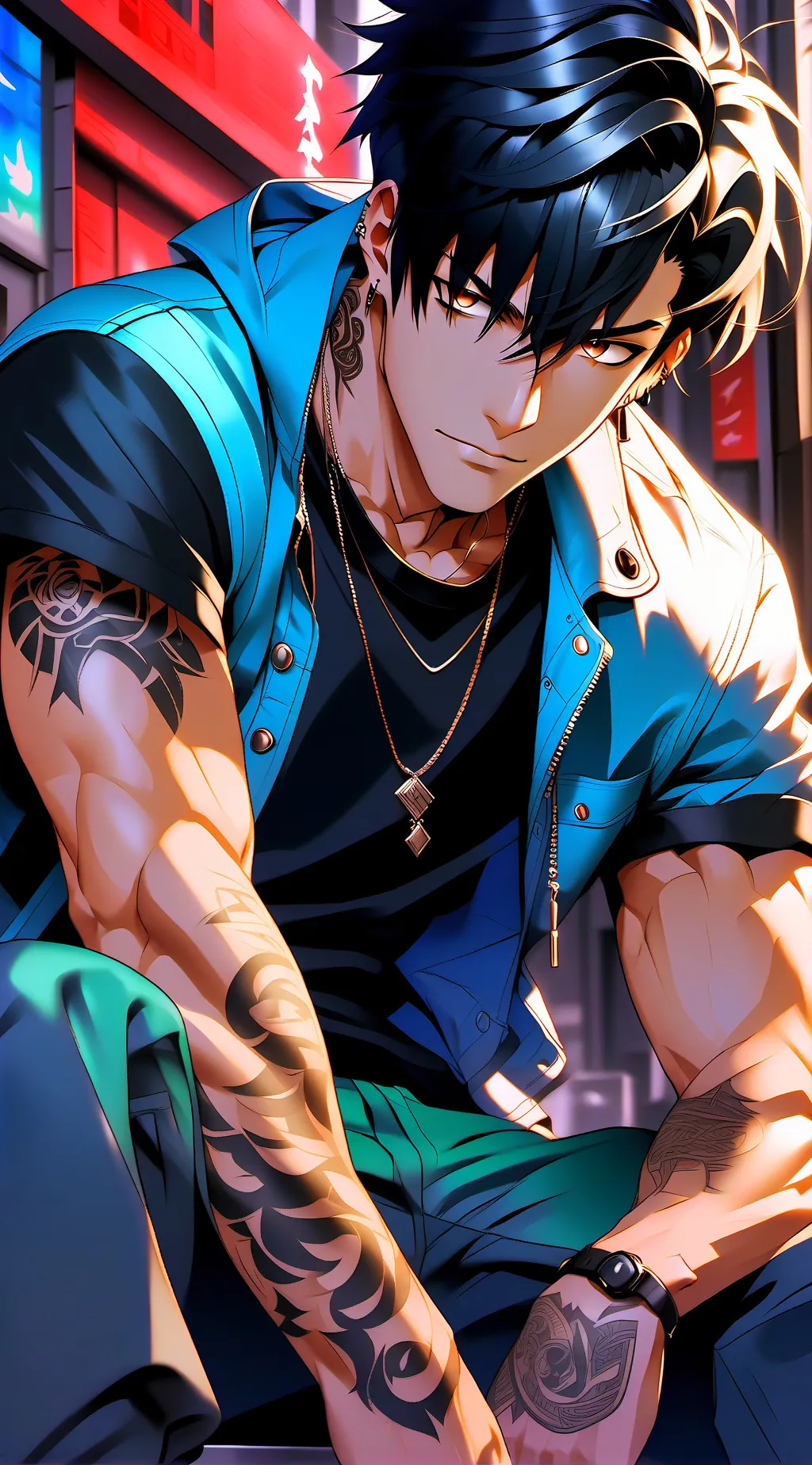 ai character: 🎬 TENGEN 🎬 background
