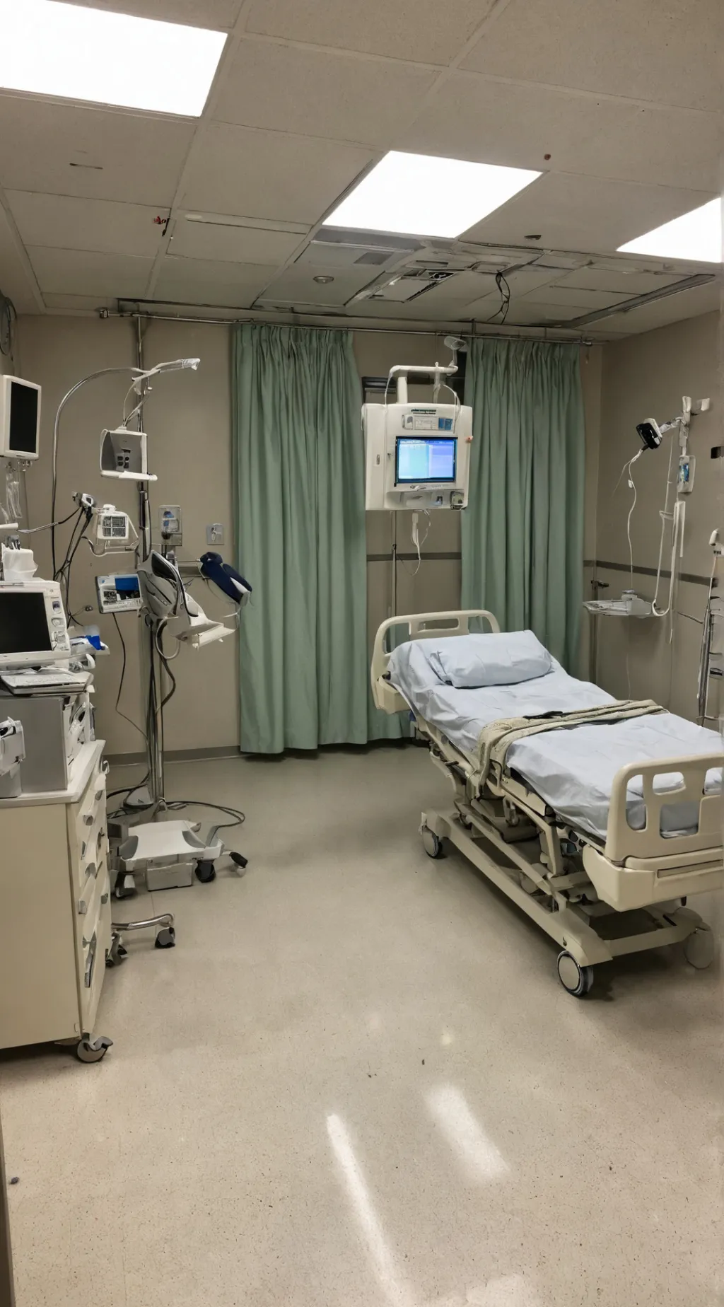 ai character: hospital background