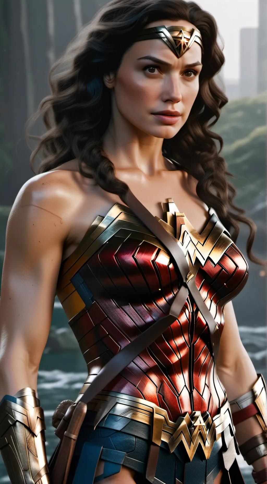 ai character: Wonder Woman background