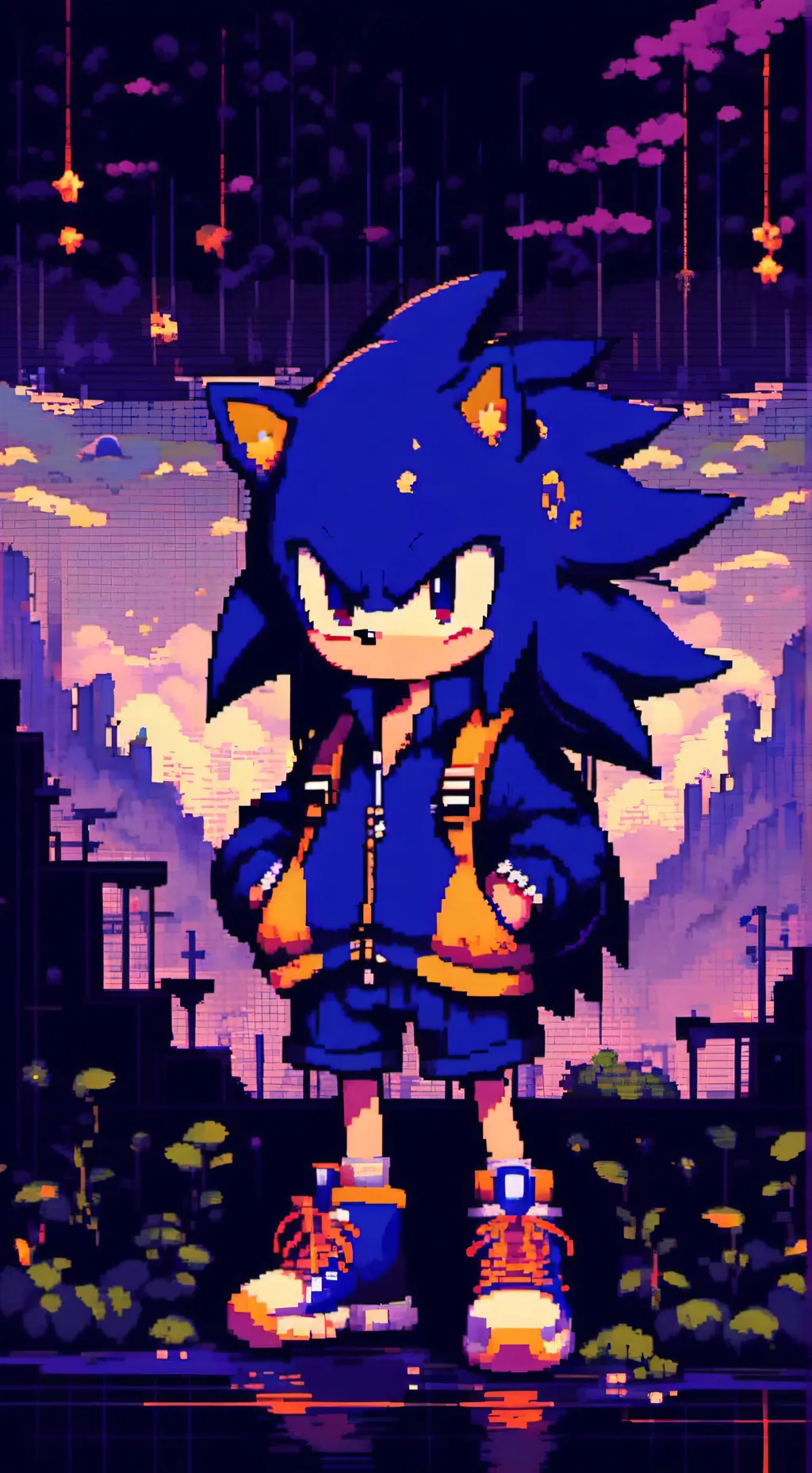 ai character: Sonic el petizo  background