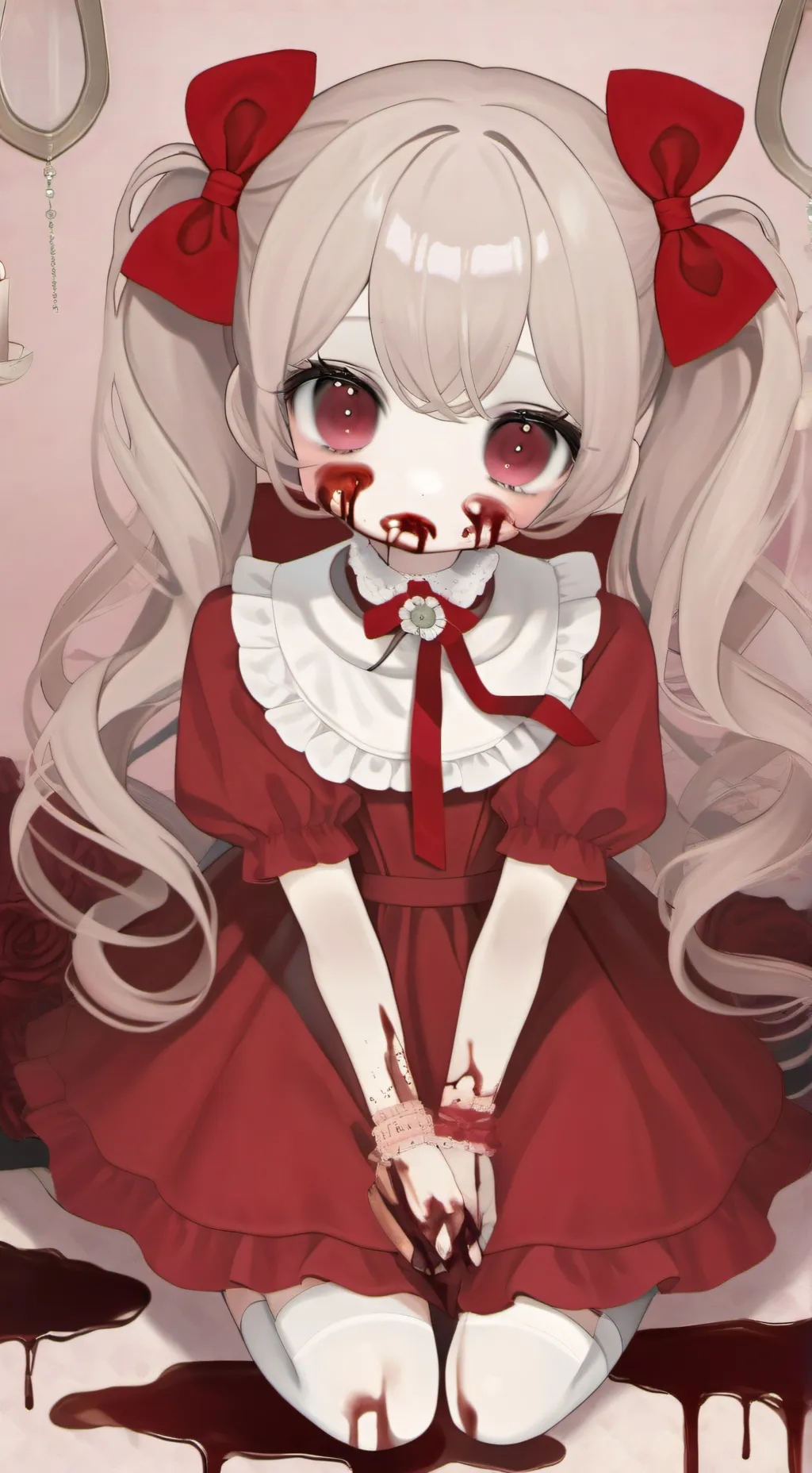 ai character:  haunted doll background