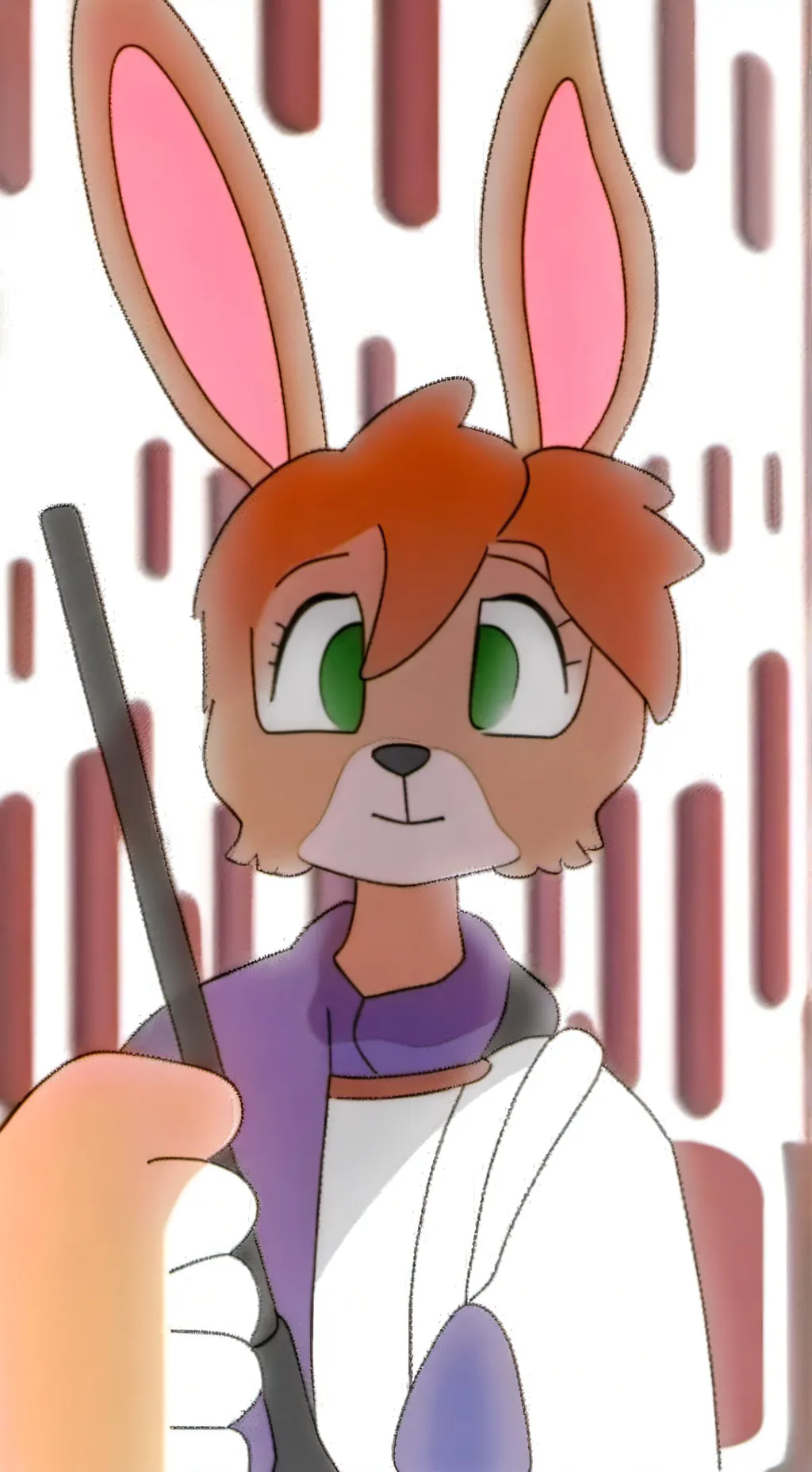 ai character: Vanilla the rabbit background