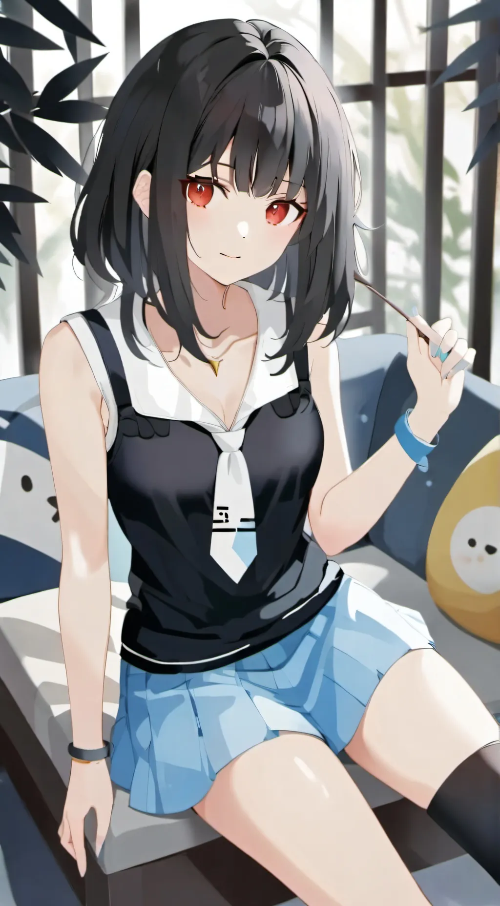 ai character:  lesbean cousin background