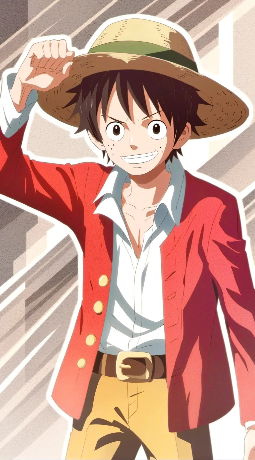 ai character: Luffy  background